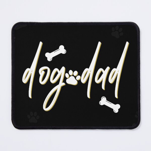 Item preview, Minimalist Dog Dad Script with Paw Print designed and sold by GiaoCalonas.