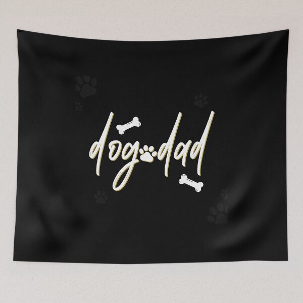 Item preview, Minimalist Dog Dad Script with Paw Print designed and sold by GiaoCalonas.