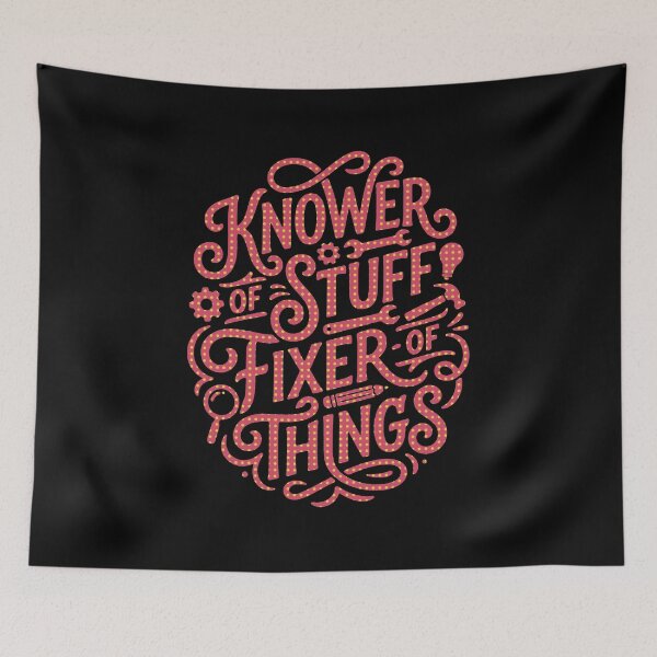 Item preview, Knower of Stuff Fixer of Things Funny DIY Typography Design - 2 designed and sold by My Cool Store.