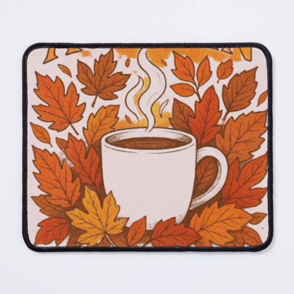 Item preview, Autumn In A Cup Cozy Fall Hot Drink Leaves Seasonal Tshirt designed and sold by HopeAndHustle.