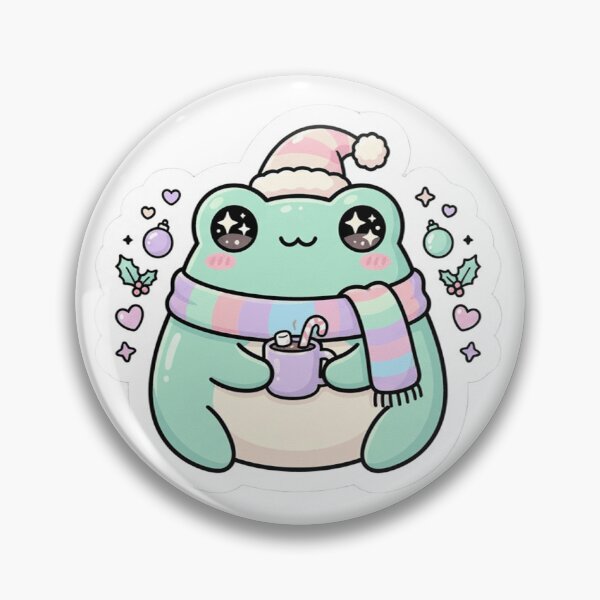 Item preview, Christmas Frog Sticker | Cute Kawaii Seasonal | MONOFLUX designed and sold by MonoFlux.