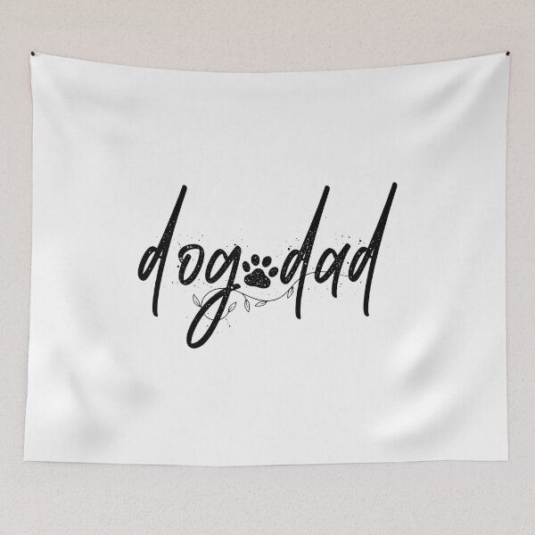 Item preview, Minimalist Dog Dad Script with Paw Print designed and sold by GiaoCalonas.