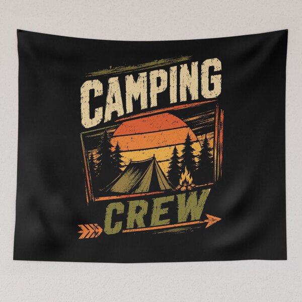 Item preview, Camping Crew Outdoor Adventure Enthusiast Campers designed and sold by RetroMini2026.