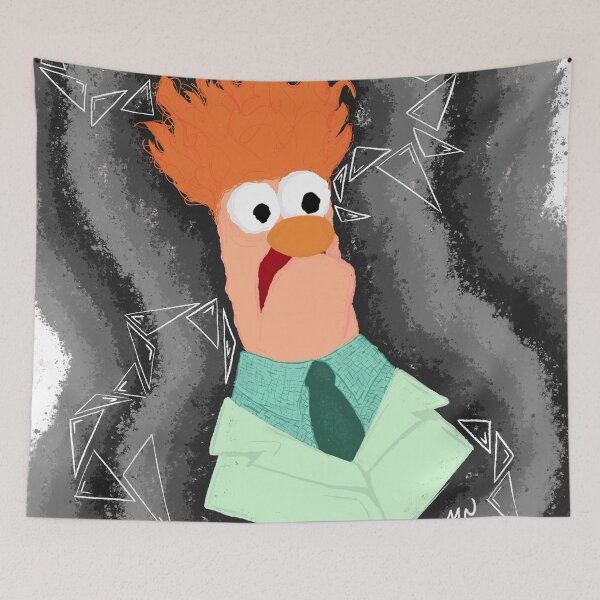 Item preview, Beaker Wavy Drawing (version 1/2 full background) designed and sold by Jessiwins19.