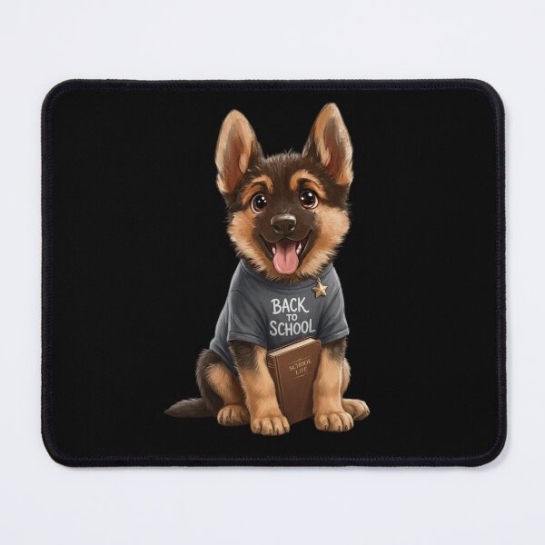 Item preview, Cute German Shepherd Back To School Puppy With Book designed and sold by SilentFlower.