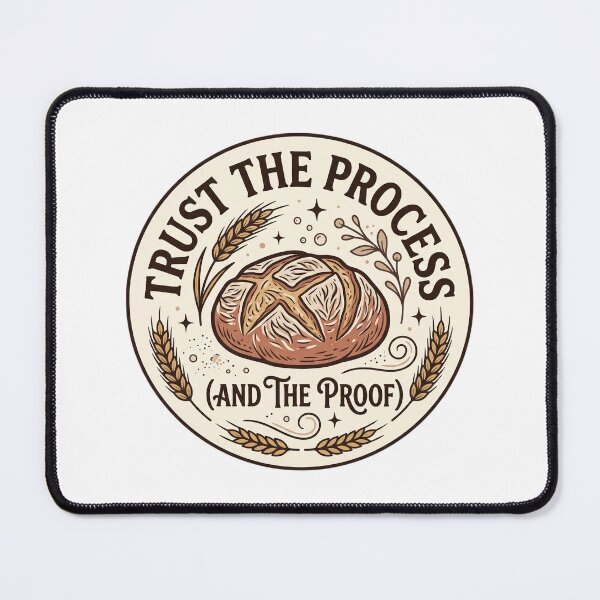 Item preview, Trust the Process and the Proof Sourdough Mug | Funny Baker Quote | Sourdough Starter Coffee Cup | Bread Baking Gift designed and sold by Softbear Atelier.