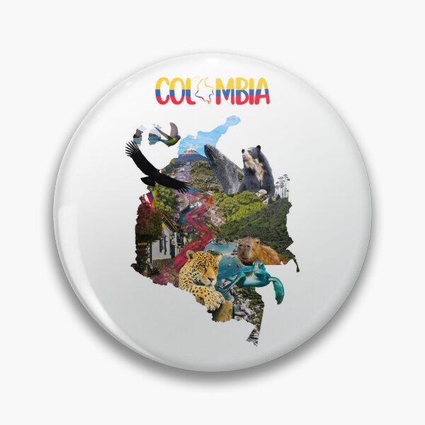 Item preview, Colombia Nature Collage Artistic Design | Artistic Colombia Map  designed and sold by Ana Carvajal.