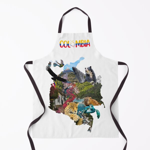 Item preview, Colombia Nature Collage Artistic Design | Artistic Colombia Map designed and sold by ByAnaCarvajal.