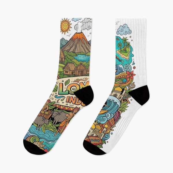 Item preview, Wonderful Lombok Indonesia Travel Souvenir Heritage Colorful Cultural Doodle designed and sold by arisukma11.