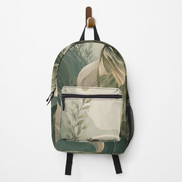 Item preview, Organic Quiet Luxury Betta Fish, Elegant Botanical Aquarium Illustration in Sage Green designed and sold by ms_illustration.