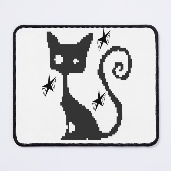 Item preview, Pixel Black Cat Retro Art designed and sold by Echo_Design.