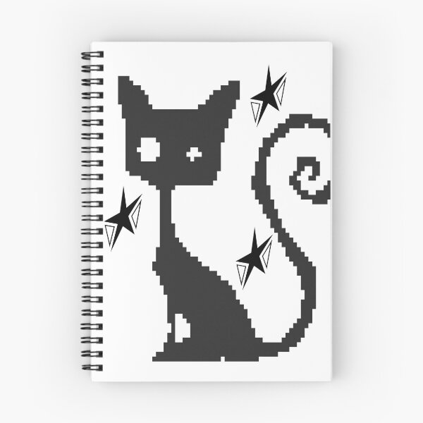 Item preview, Pixel Black Cat Retro Art designed and sold by Echo_Design.