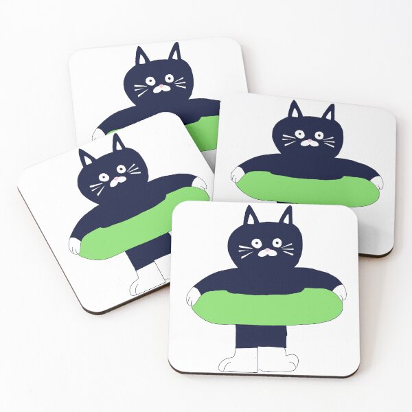 Item preview, Cat, ready to swim designed and sold by sara.bae.sketches.
