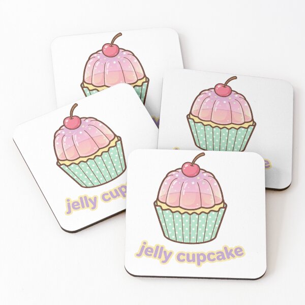 Item preview, Kawaii Jelly Cupcake Clipart PNG | Cute Jelly Dessert Illustration with Cherry | Pastel Digital  designed and sold by morning sun.
