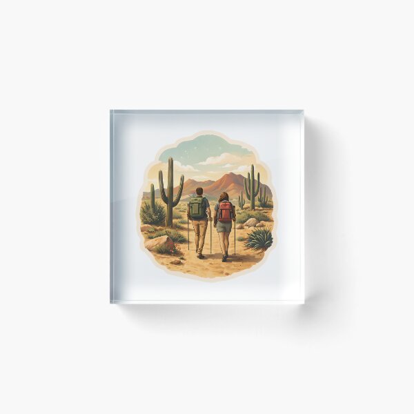 Item preview, Desert Hiking Watercolor designed and sold by ChemicalXShop.