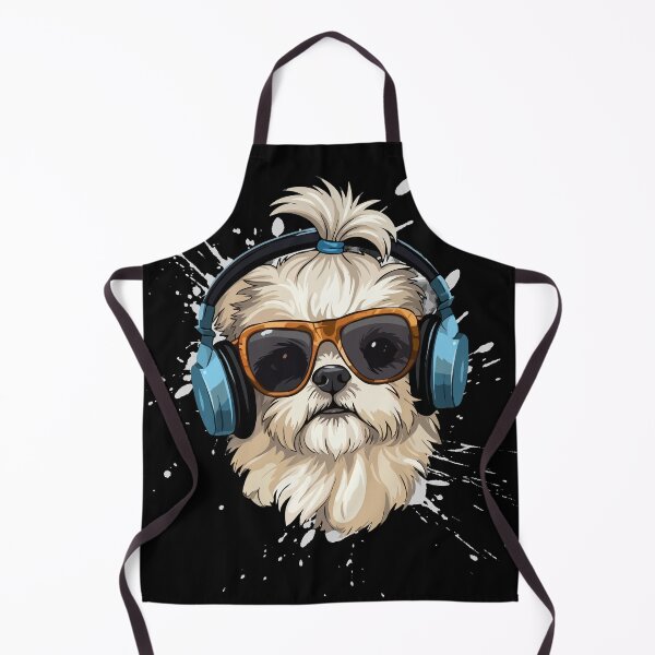 Item preview, Shih Tzu Beats – Cool Dog with Headphones designed and sold by PawsAndPallette .