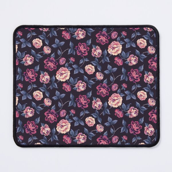 Item preview, Trailing Peony Pattern — Moonlit Pink Purple Romantic Navy designed and sold by Aranyani Love.