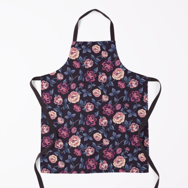 Item preview, Trailing Peony Pattern — Moonlit Pink Purple Romantic Navy designed and sold by Aranyani Love.