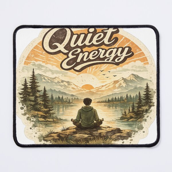 Item preview, Quiet Energy | Vintage Retro Nature Sticker designed and sold by Genzfirevibes.