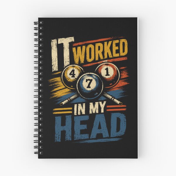 Item preview, It Worked In My Head Pool Player Billiards Game Humor designed and sold by RetroMini2026.