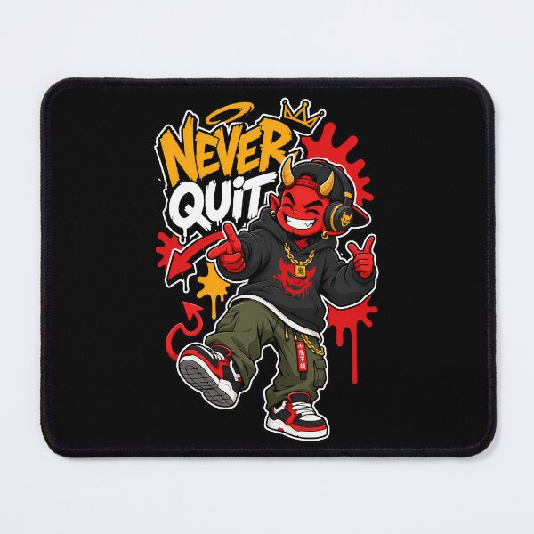 Item preview, Never Quit Devil Street Art Hip Hop Design designed and sold by Tong4130.