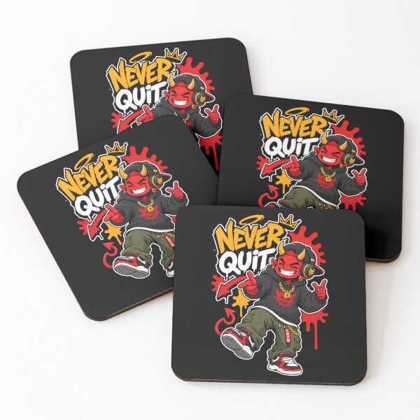 Item preview, Never Quit Devil Street Art Hip Hop Design designed and sold by Tong4130.