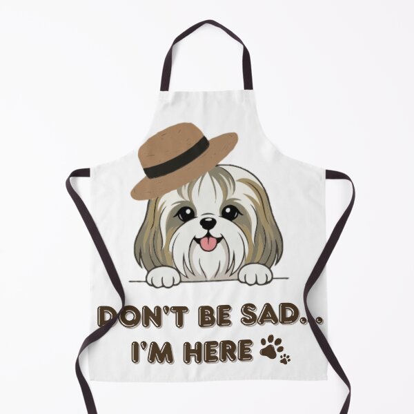 Item preview, Don't Be Sad, I'm Here – Cute Shih Tzu Comfort Companion designed and sold by PawsAndPallette .