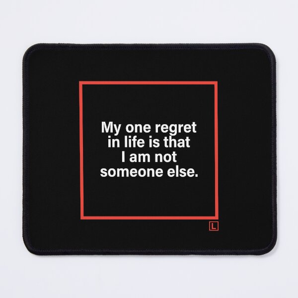 Item preview, Red Frame Thoughts | Minimal Typography Art designed and sold by Lifer Art and Design.