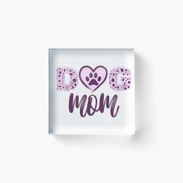 Item preview, Dog Mom – Paw Heart Typography designed and sold by PawsAndPallette .