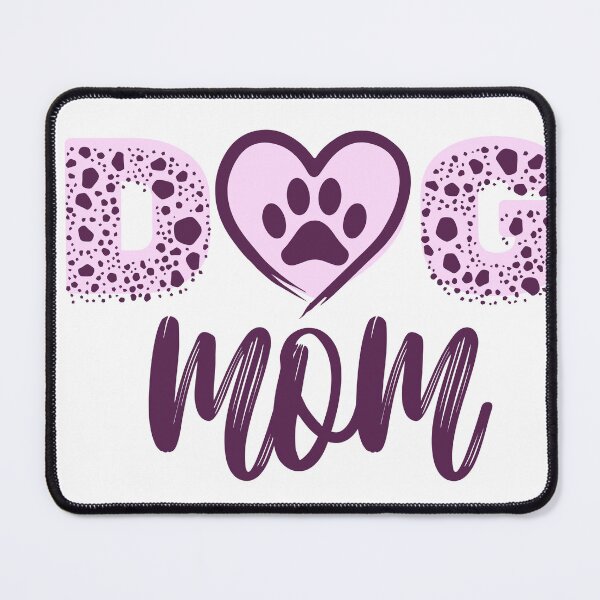 Item preview, Dog Mom – Paw Heart Typography designed and sold by PawsAndPallette .