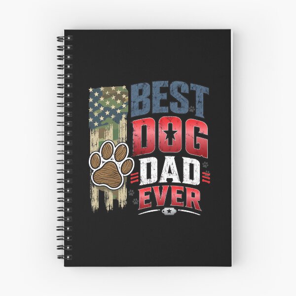 Item preview, American Flag Best Dog Dad Ever Paw Print designed and sold by GiaoCalonas.