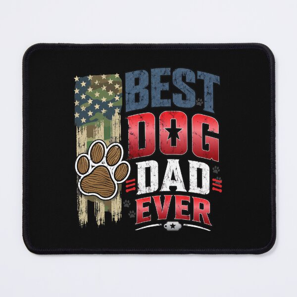 Item preview, American Flag Best Dog Dad Ever Paw Print designed and sold by GiaoCalonas.