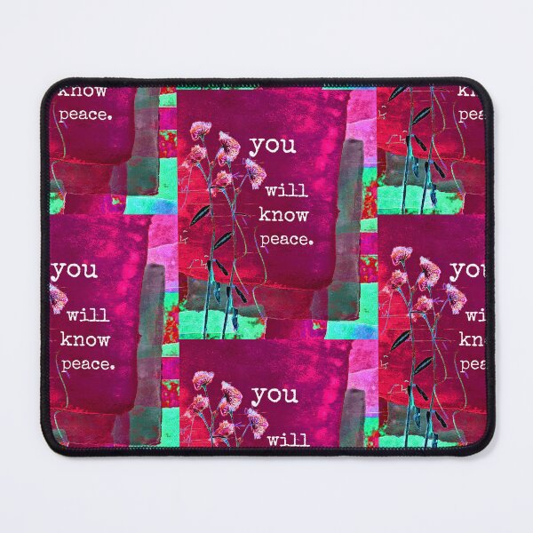 Item preview, Colorful floral recovery gift, Sobriety Gift, "you will know peace" ~ whimsical floral design, original artwork  designed and sold by OmStudioz .