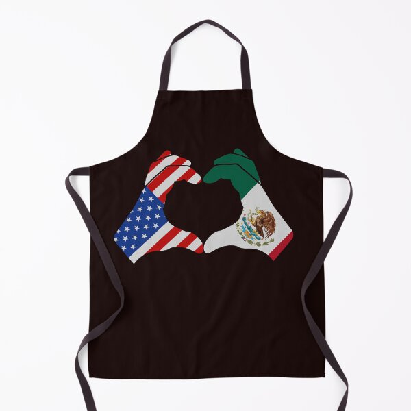 Item preview, USA & Mexico Heart Hands – Friendship, Love & Unity Flag Design designed and sold by PIXEL POP DESIGNS - Beyond the Norm!.