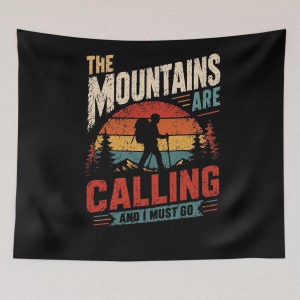 Item preview, The Mountains Are Calling And I Must Go | Mountain Hiking Outdoor Adventure Nature designed and sold by RetroMini2026.