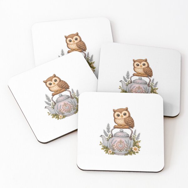 Item preview, Owl Perched On A Lavender Kettle designed and sold by The-Art-of-D.