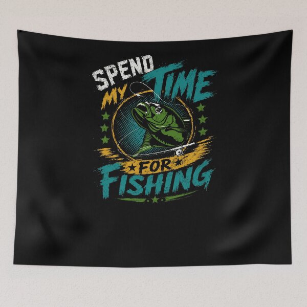 Item preview, Spend My Time For Fishing Angler Fisherman Enthusiast designed and sold by RetroMini2026.