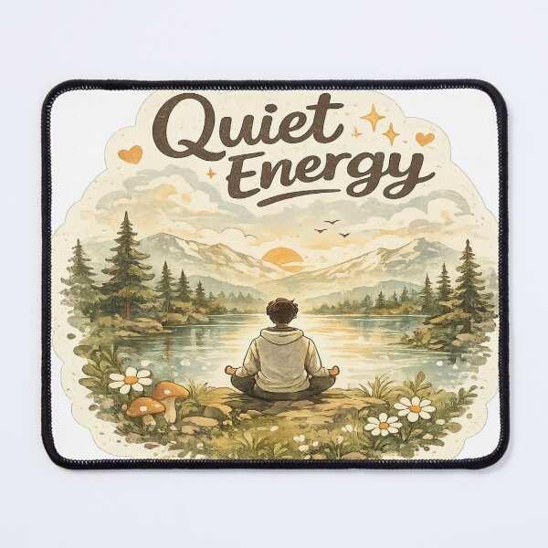 Item preview, Quiet Mood | Cute Cozy Introvert Sticker designed and sold by Genzfirevibes.