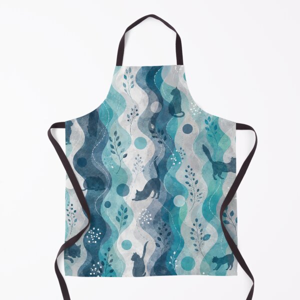 Item preview, Coastal Waves Cat Pattern designed and sold by Mindworx21.