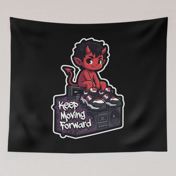 Item preview, Keep Moving Forward Demon Hip Hop Vibes designed and sold by Tong4130.