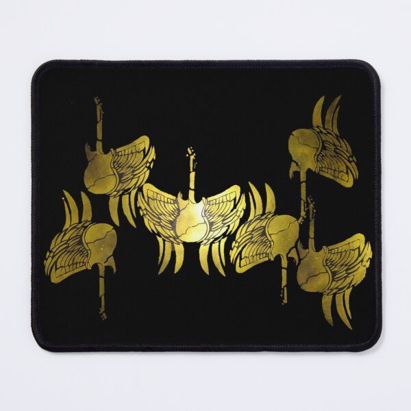 Item preview, Metallic Gold Winged Guitars designed and sold by ReemArtX .