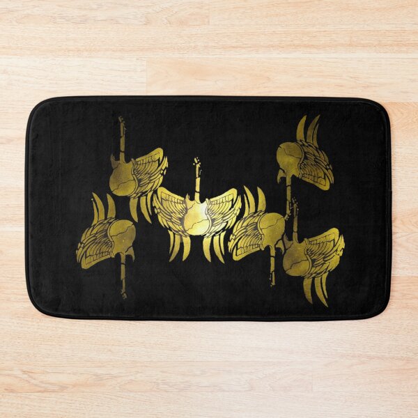 Item preview, Metallic Gold Winged Guitars designed and sold by ReemArtX .