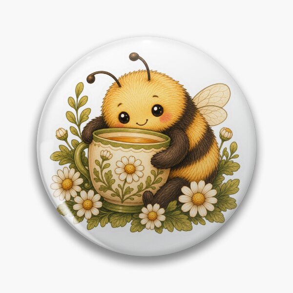 Item preview, Bumblebee Hugging A Chamomile Cup designed and sold by The-Art-of-D.