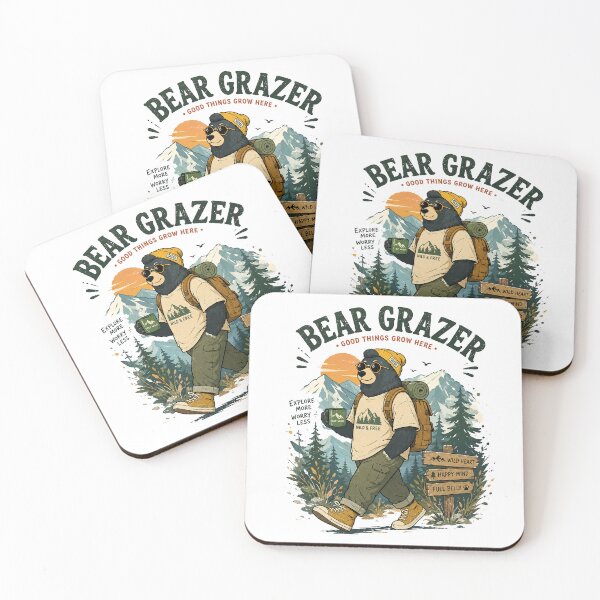 Item preview, Adventure Bear Hiking Vintage Outdoor Graphic designed and sold by Abidel.