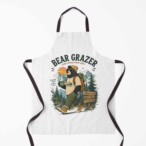 Item preview, Adventure Bear Hiking Vintage Outdoor Graphic designed and sold by Abidel.