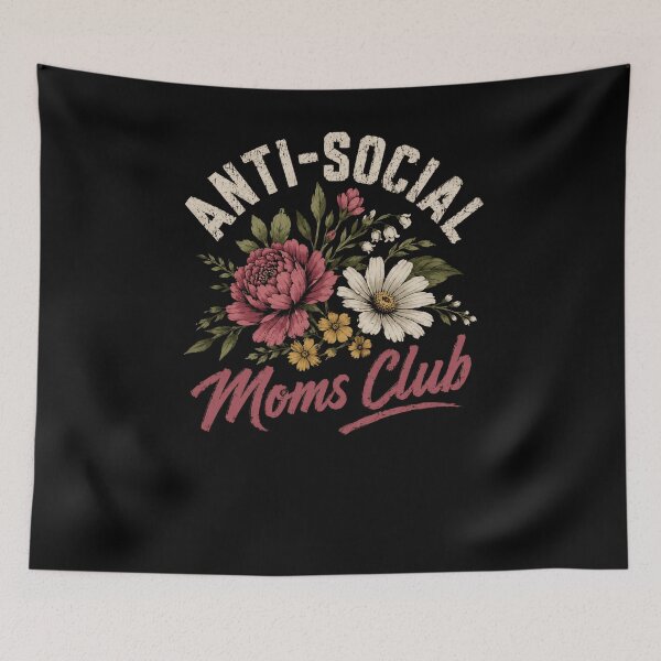 Item preview, Anti-Social Moms Club Introverted Mother Funny Parent designed and sold by RetroMini2026.