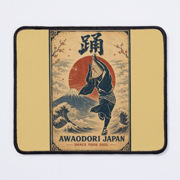Item preview, Awaodori Japan Dance Your Soul Japanese Vintage Poster T-Shirt Art designed and sold by Locker39.