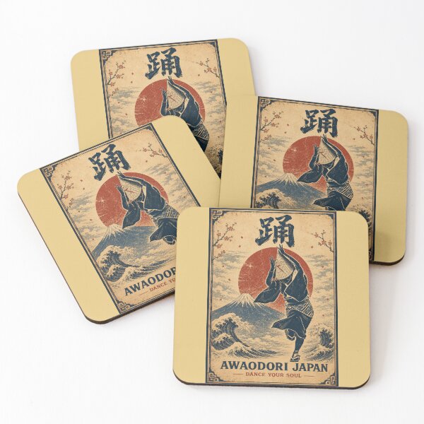 Item preview, Awaodori Japan Dance Your Soul Japanese Vintage Poster T-Shirt Art designed and sold by Locker39.