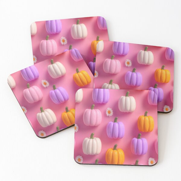 Item preview, Cute Pastel Pumpkins and Daisies Autumn Pattern designed and sold by colorful-white.