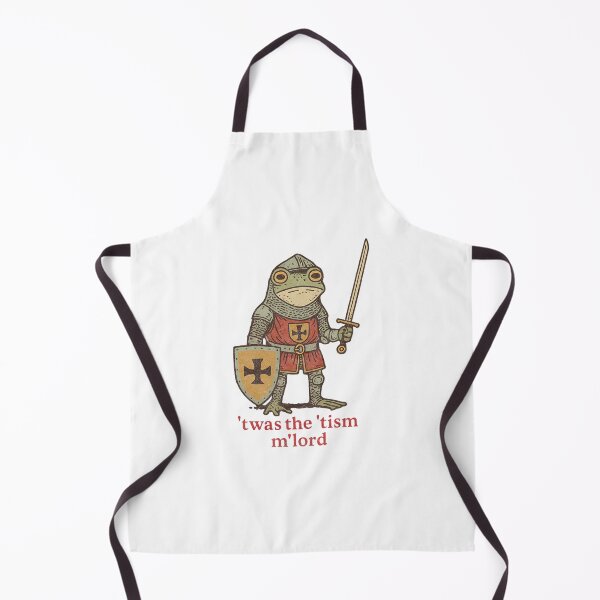 Item preview, ’Twas the ’Tism, M’Lord | Medieval Frog Knight Meme Boxy designed and sold by PeaceTypo.